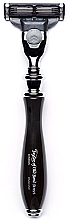 Духи, Парфюмерия, косметика Станок для бритья, 15524B - Taylor Of Old Bond Street Mach3 Black Victorian Handle