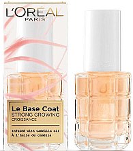 Зміцнювальне покриття для нігтів - L'Oreal Paris Le Base Coat Strong Growing — фото N1