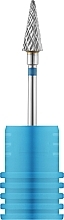 Фреза твердосплавная "Конус" 161 190 050, синяя - Nail Drill — фото N1