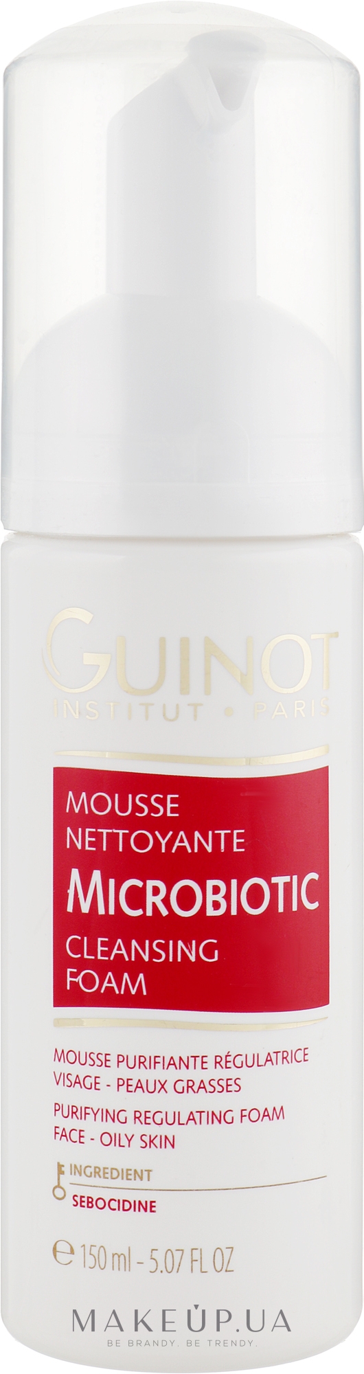 Очищувальний мус для жирної шкіри - Guinot Mousse Microbiotic — фото 150ml