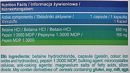 Харчова добавка "Бетаїн + Пепсин" - Allnutrition Betaine HCL+Pepsin — фото N3