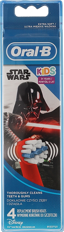 Змінні насадки для електричних зубних щіток - Oral-B Kids Star Wars Extra Soft — фото N1