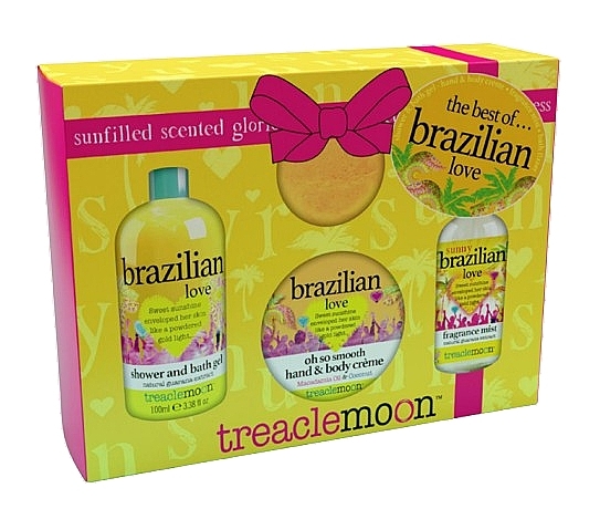 Набор - Treaclemoon The Best Of… Brazilian Love (sh/gel/100ml + bath/bomb/80g + b/spray/100ml + b/cr/50g) — фото N1