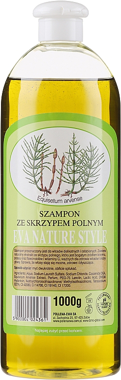 Шампунь з екстрактом хвоща - Eva Natura Nature Style Horsetail Shampoo — фото N1