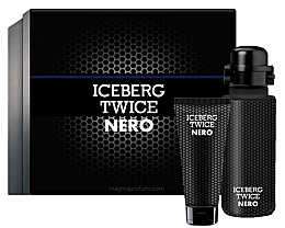 Духи, Парфюмерия, косметика Iceberg Twice Nero For Him - Набор (edt/125ml + sh/gel/100ml) 