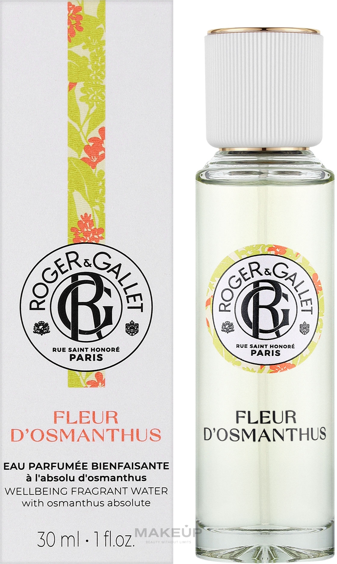 Roger&Gallet Fleur D'Osmanthus Wellbeing Fragrant Water - Ароматична вода — фото 30ml