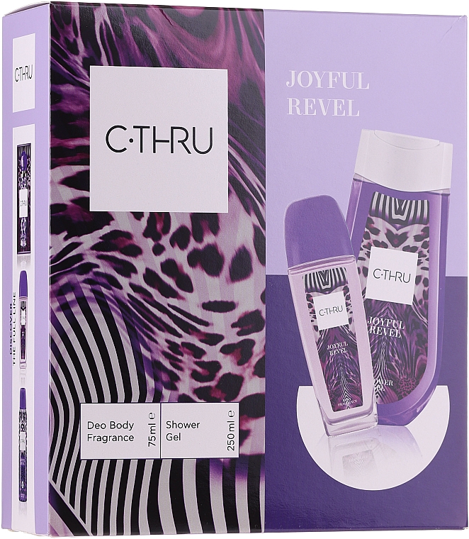 C-Thru Joyful Revel - Набор (deo/spray/75ml + sh/gel/250ml) — фото N1