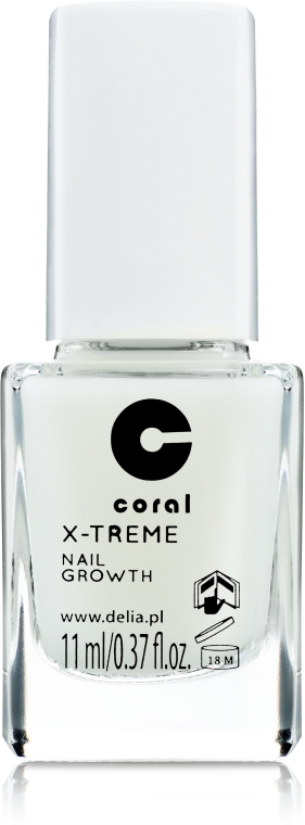 Ускоритель роста для ногтей - Delia Coral X-Treme Base Coat