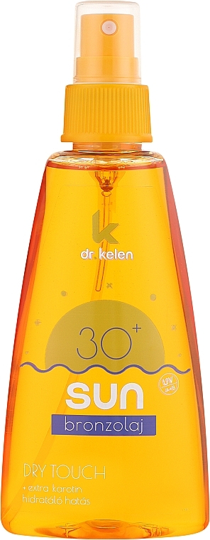 Бронзова сонцезахисна олія з SPF30 - Dr.Kelen Sun F30 Bronze Dry Touch — фото N1