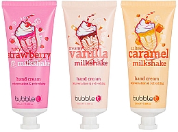 Набор - Bubble T Milkshake Hand Cream Collection (h/cr/3x100ml) — фото N2