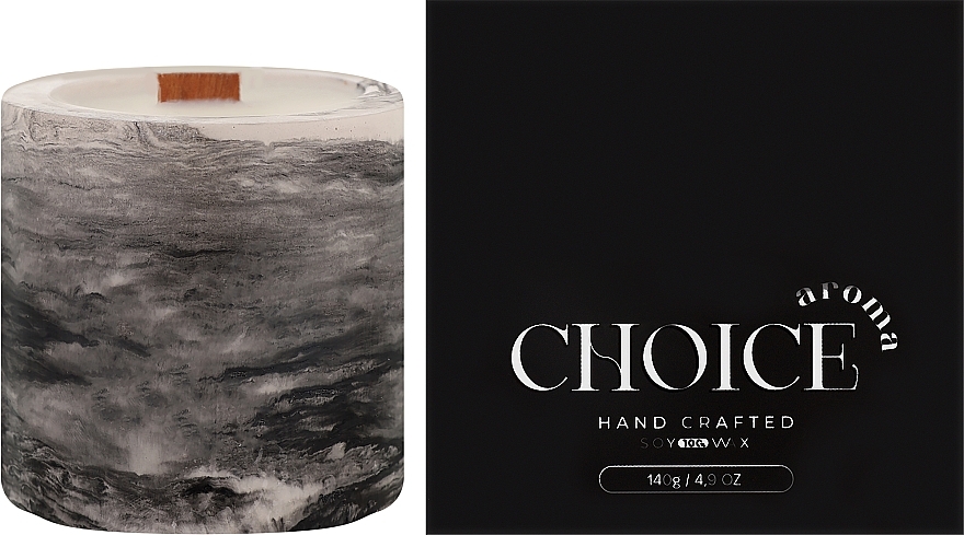 Парфумована свічка "Bombshell", мармур - Choice Aroma Candle — фото N2