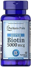 Диетическая добавка "Биотин", 5000 мг - Puritan's Pride Biotin Super — фото N1