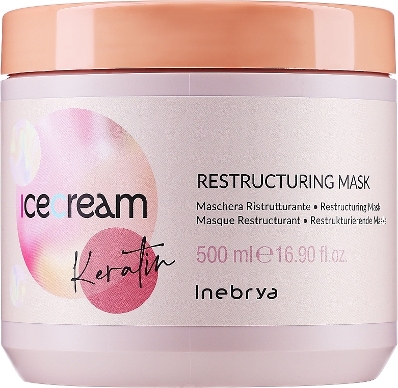 УЦЕНКА Восстанавливающая маска с кератином - Inebrya Ice Cream Keratin Restructuring Mask * — фото N2