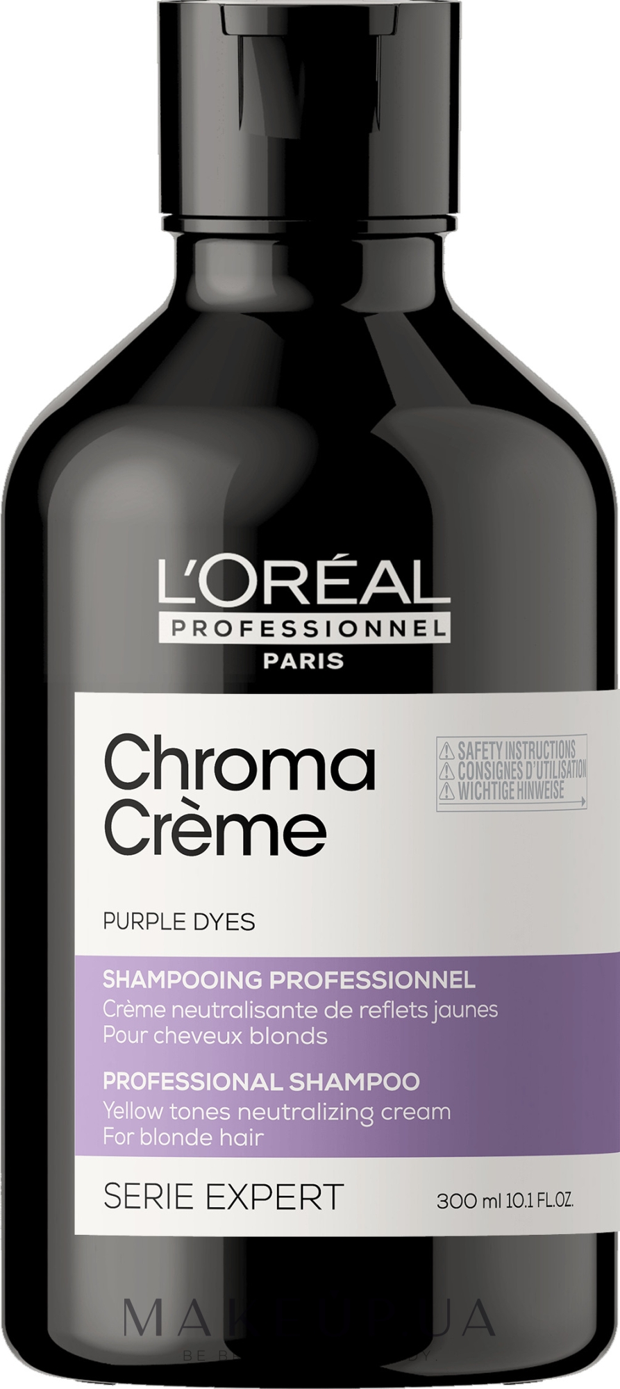 Крем-шампунь для волосся з фіолетовим пігментом - L'Oreal Professionnel Serie Expert Chroma Creme Professional Shampoo Purple Dyes — фото 300ml