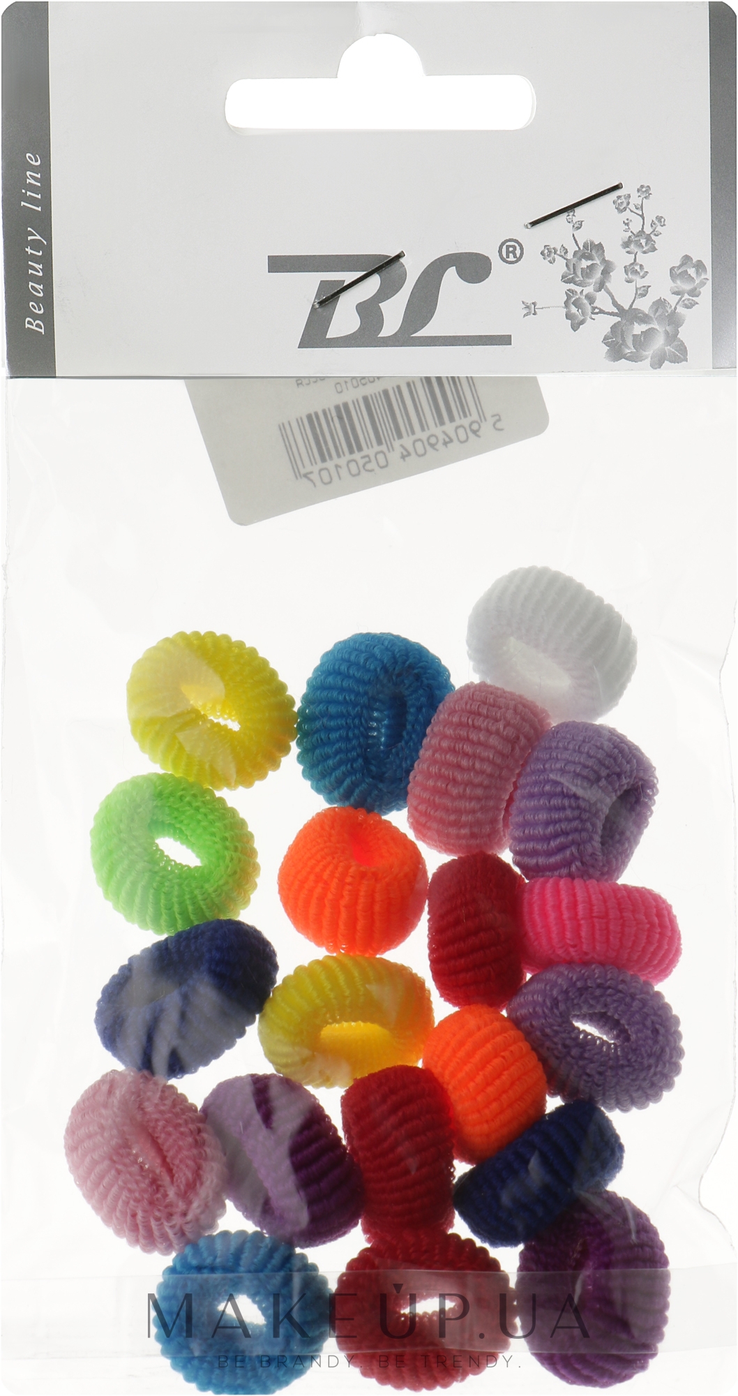 Резинка для волос, 405010, разноцветные - Beauty Line — фото 20шт