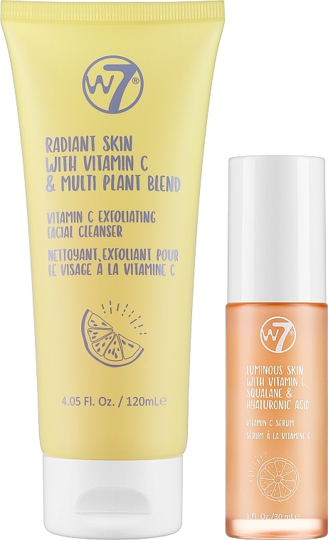 Набір - W7 Glow Get 'Em Vitamin C Gift Set (f/ser/30ml + f/peeling/120ml) — фото N2