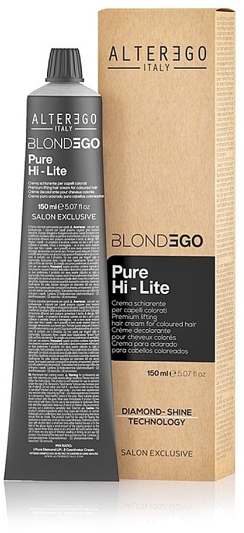 Крем-осветлитель для окрашенных волос - Alter Ego Be Blonde Pure Hi-Lite — фото N1