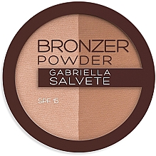Пудра-бронзатор - Gabriella Salvete Sunkissed Bronzer Powder Duo SPF15 — фото N1