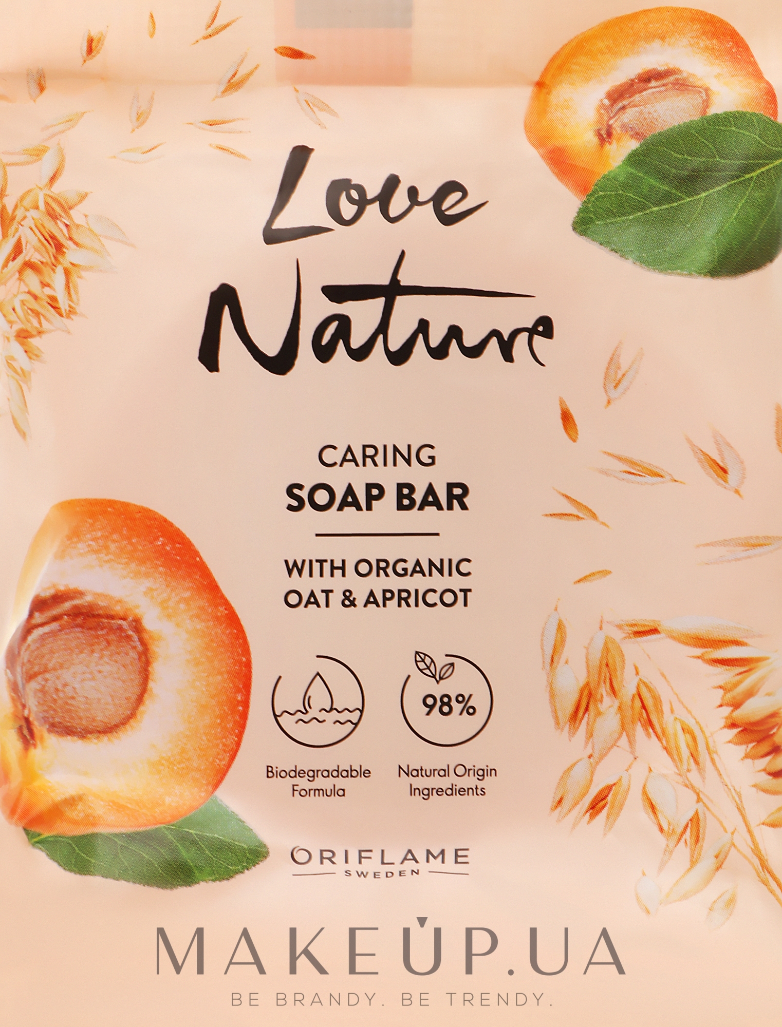 Мило "Овес та абрикос" - Oriflame Love Nature Soap — фото 75g