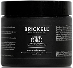 Парфумерія, косметика Помада-паста для укладання волосся - Brickell Men's Products Shaping Paste Pomade