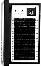 Накладные ресницы D, 0.10 (9 мм) - Nanolash Volume Lashes — фото N1