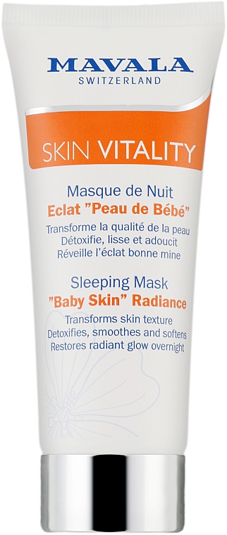 Нічна маска для сяяння шкіри - Mavala Vitality Sleeping Mask Baby Skin Radiance — фото N1