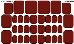 Парфумерія, косметика Дизайнерські наклейки для педикюру "Barn Red pedi" - StickersSpace