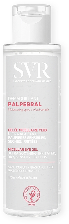 Успокаивающий мицеллярный гель для демакияжа глаз - SVR Palpebral By Topialyse Makeup Remover