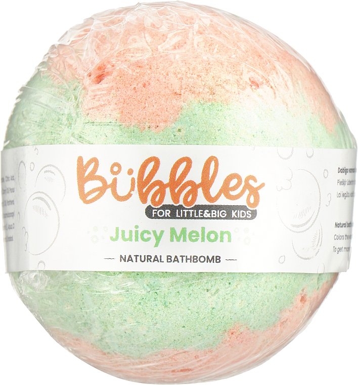 Бомбочка для ванны - Bubbles Natural Bathbomb Juicy Melon — фото N1