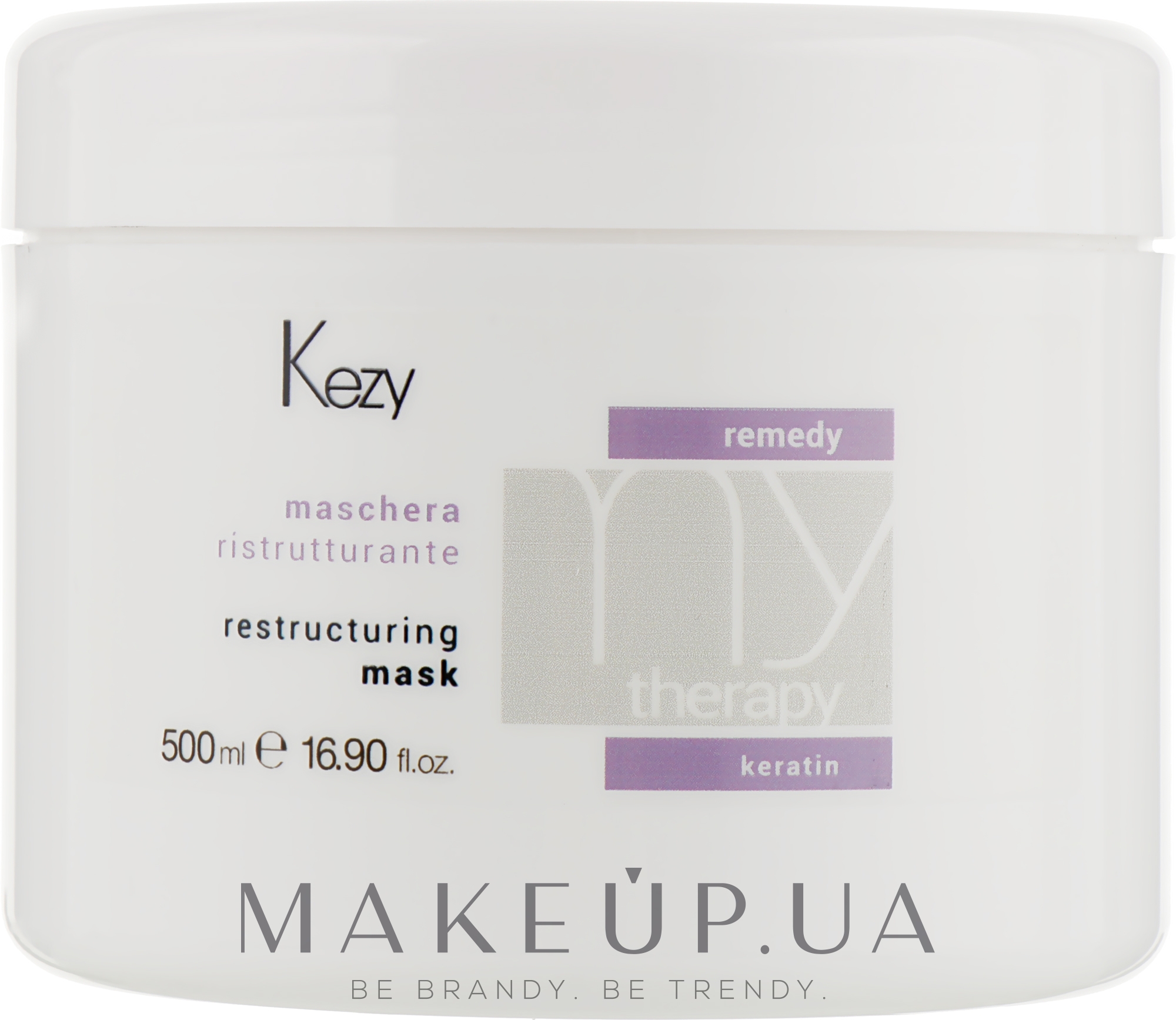 Відновлювальна маска для волосся - Kezy Remedy Restructuring Mask — фото 500ml
