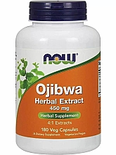 Травяной экстракт оджибве, 450 мг - Now Foods Ojibwa Herbal Extract Veg Capsules — фото N2