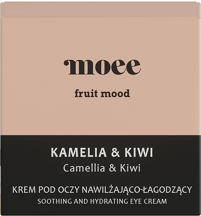 Зволожувальний і заспокійливий крем для шкіри навколо очей - Moee Fruit Mood Camellia & Kiwi Extract — фото N2