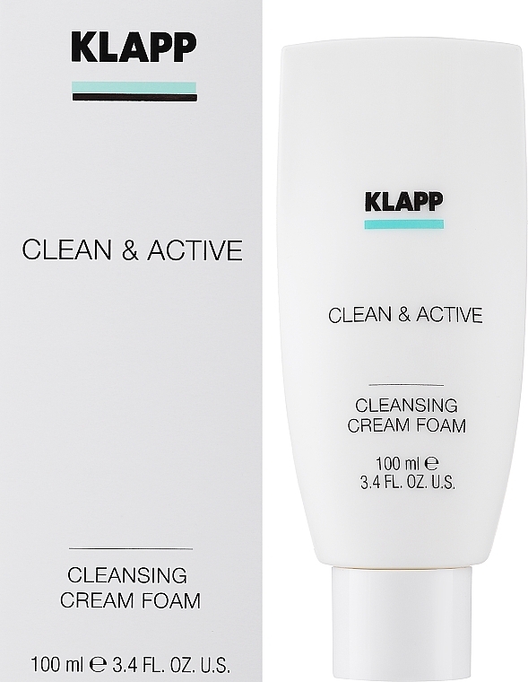 Базовая очищающая крем пенка - Klapp Clean & Active Cleansing Cream Foam — фото N3