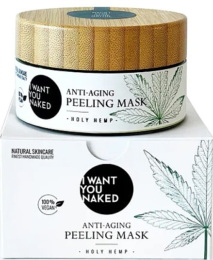 Омолоджувальна маска-пілінг для обличчя - I Want You Naked Holy Hemp Anti-Aging Peeling Mask — фото N1