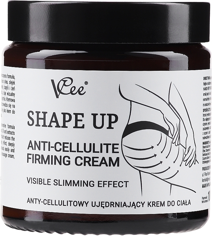 Антицелюлітний зміцнювальний крем - Vcee Shape Up Anti-Cellulite Firming Cream — фото N1