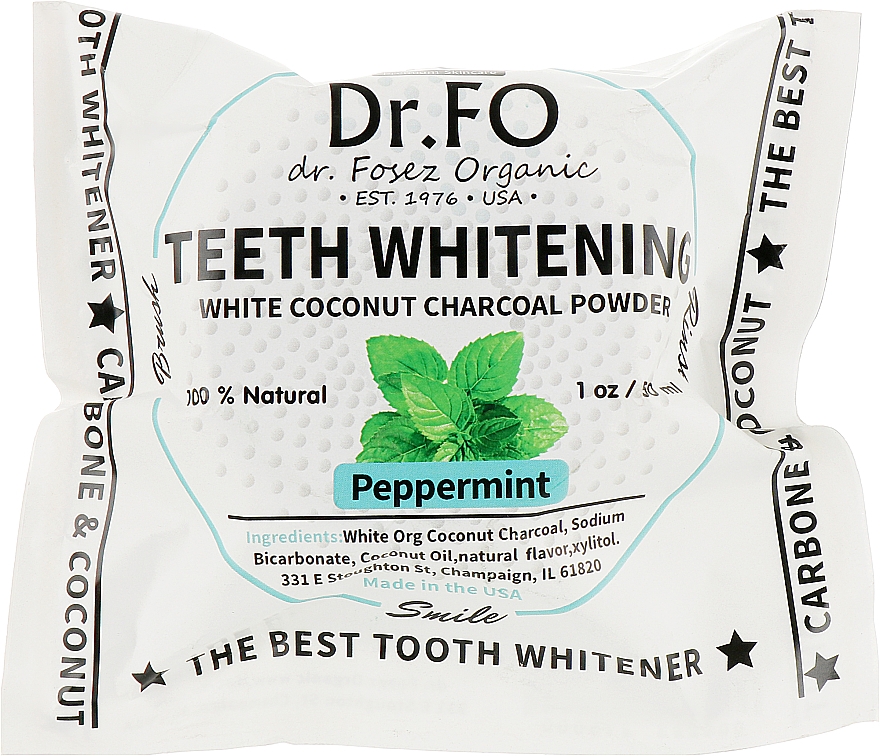 Зубной порошок белый кокосовый - Dr.Fosez Tooth Powder — фото N1