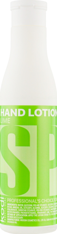 Лосьйон для рук - Kodi Professional Hand Lotion Lime