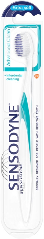 Зубная щетка, экстрамягкая, голубая - Sensodyne Advanced Clean Extra Soft Toothbrush — фото N1