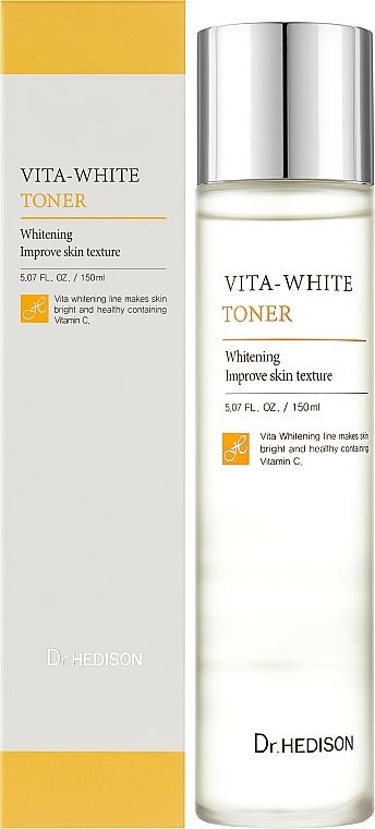 Освежающий, осветляющий тонер для лица - Dr.Hedison Vita White Toner — фото N2