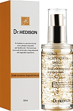 Сироватка для обличчя, з колоїдним золотом - Dr.Hedison Gold Activation Ampoule Serum — фото N5