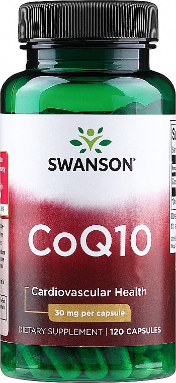 Пищевая добавка "Коэнзим Q10", 30 мг - Swanson CoQ10  — фото N2
