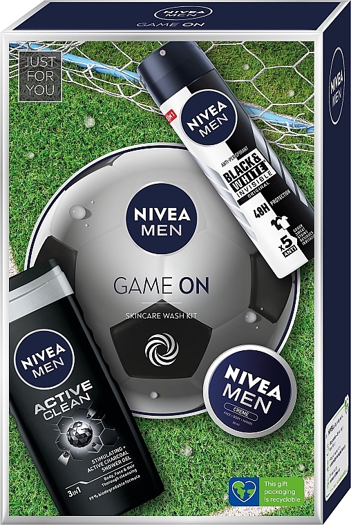 Набір - NIVEA MEN Game On (sh/gel/250ml + deo/150ml + cr/75ml) — фото N1