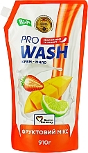 Жидкое крем-мыло "Фруктовый микс" - Pro Wash (дой-пак) — фото N2