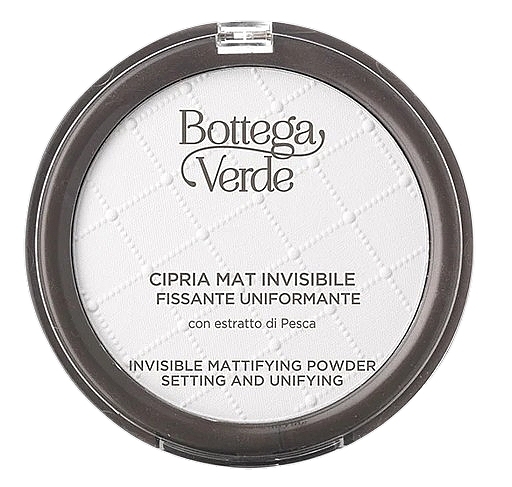 Пудра для обличчя - Bottega Verde Invisible Mattifying Powder With Peach Extract Setting And Unifying — фото N1