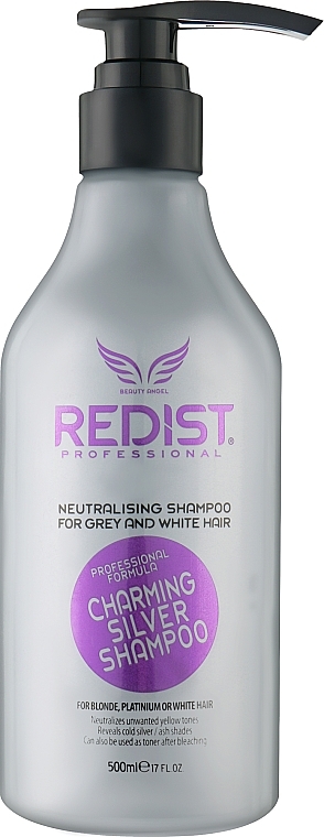 Срібний шампунь проти жовтизни для світлого волосся - Redist Professional Charming Silver Shampoo — фото N1