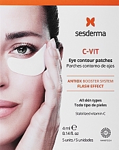 Парфумерія, косметика Пластирі для контуру очей - SesDerma Laboratories C-Vit Eye Contour Patches