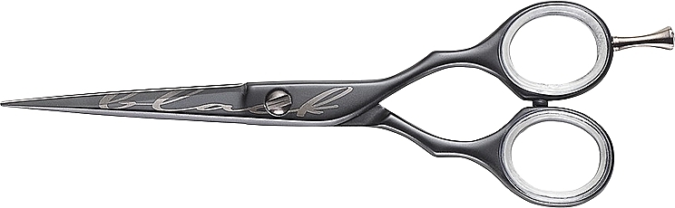 Ножиці перукарські, 2450/6, чорні - Kiepe Hair Scissors Ergo Anatomic Luxury Black 6" — фото N1