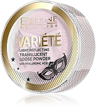Напівпрозора світловібивна пудра - Eveline Cosmetics Variete Light Reflecting Translucent Loose Powder — фото N1