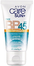 Парфумерія, косметика Сонцезахисний матувальний ВВ-крем SPF 45 - Avon Care Sun+ SPF 45