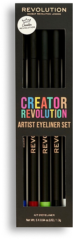 Набор - Makeup Revolution Creator Revolution Artist Kohl Eyeliner Set (eyeliner/5x1.3g) — фото N4